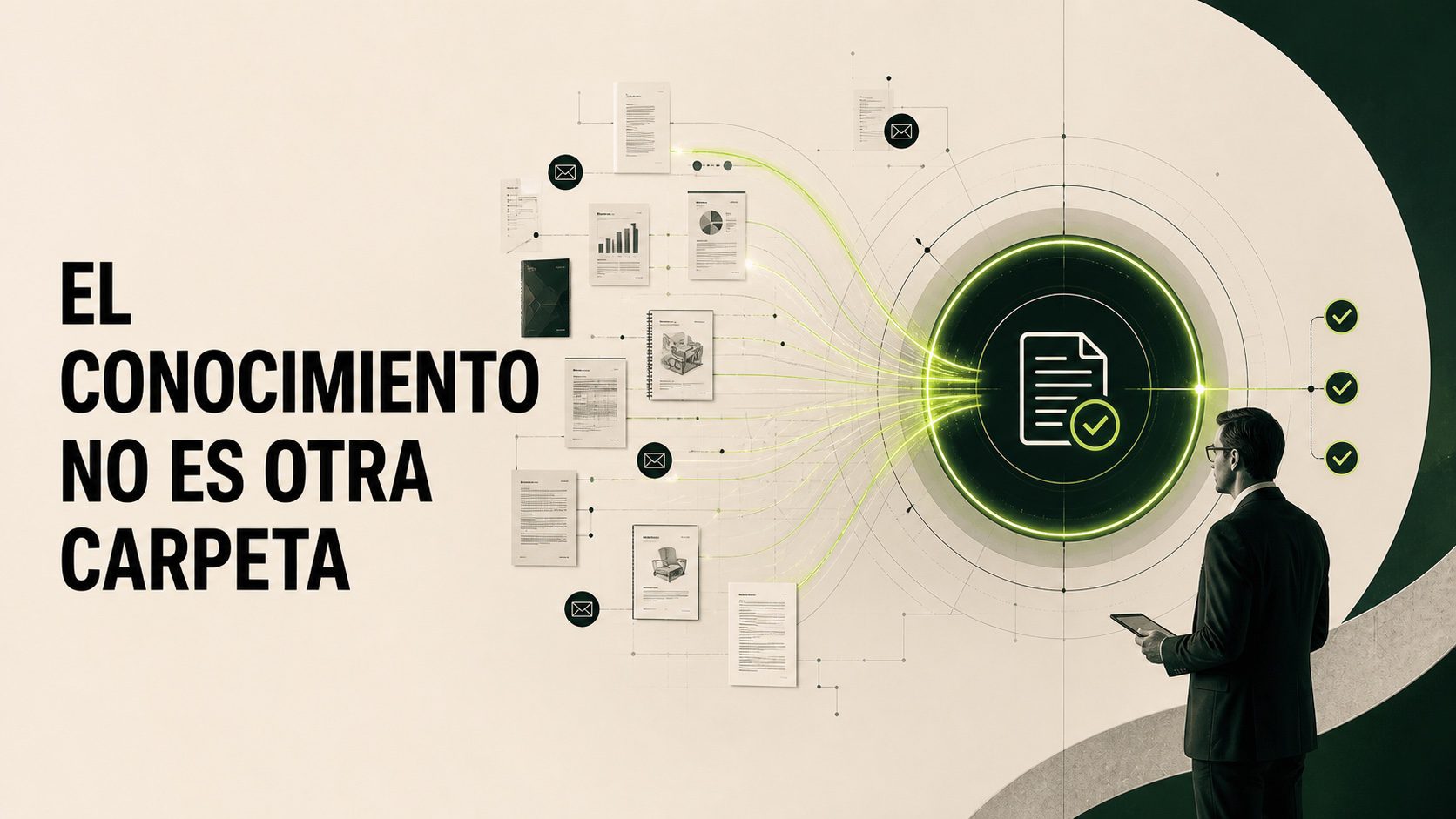 Sistema de conocimiento comercial que conecta documentos y fuentes aprobadas con inteligencia artificial
