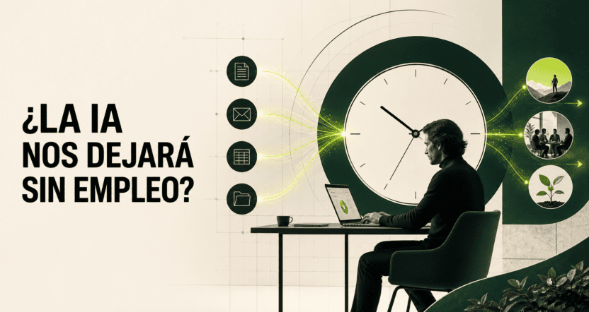¿La IA nos dejará sin empleo? La IA no te quita el tiempo: te lo devuelve
